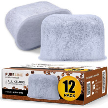 Filtru Keurig de nlocuire, pachet de 12 filtre de apa compatibile Keurig de la Pureline - pentru cafetierele Keurig 2.0 ?i 1.0 Classic