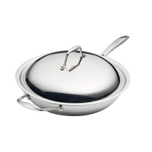 Tramontina Trójwarstwowy platerowany wok ze stali nierdzewnej 12 cali 80116/046DS