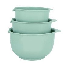 GLAD Rhrschsseln mit Ausgieer, 3er-Set | Nesting-Design spart Platz | Rutschfester, BPA-freier, splmaschinenfester Kunststoff | Koch- und Backzub