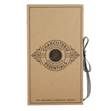 Santa Barbara Design Studio Zestaw podarunkowy Niezbedne przybory kuchenne Stl Pudelko z tektury cukrowej Kraft Book 3-czesciowe Charcuterie Essenti