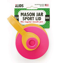iLIDS Mason Jar Sport Deckel, regulre ffnung, Hot Pink, 2 Stck