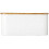 Mudpie Circa Bread Box White 5 1/4 """" X 12 """" 2