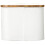 Mudpie Circa Bread Box White 5 1/4 """" X 12 """" 3