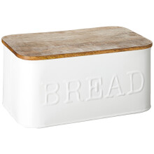 Mudpie Circa Bread Box White 5 1/4 """" X 12 """"