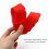 WYBG 4 PCS Mini Pie Crust Shields Silicone Pie Pan Shield til Baking Mini Pie Crust Protector 4 til 6 in (rød) 2
