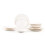HomeVss  Bone China Rim Shape  Elegance White 18pc Dinnerware Set 2