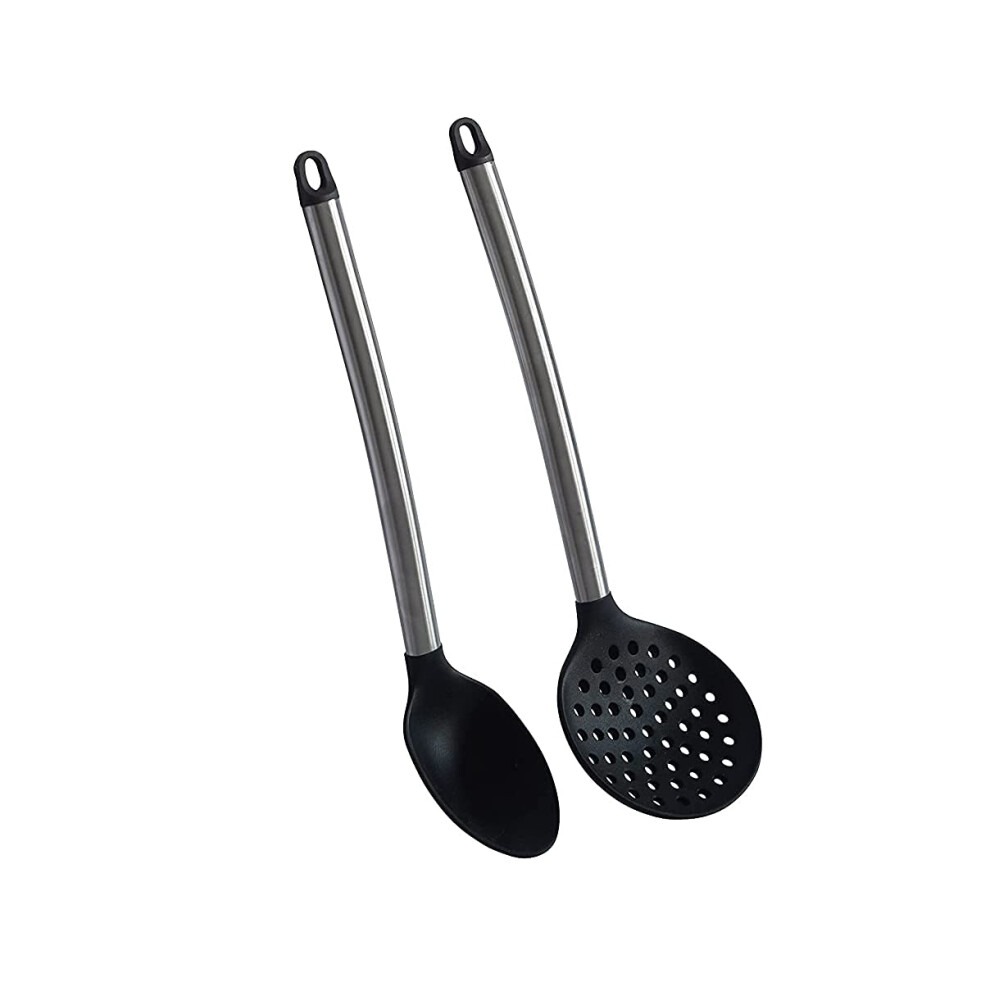 Écumoire et cuillère professionnelles Simply Served Standard Noir
