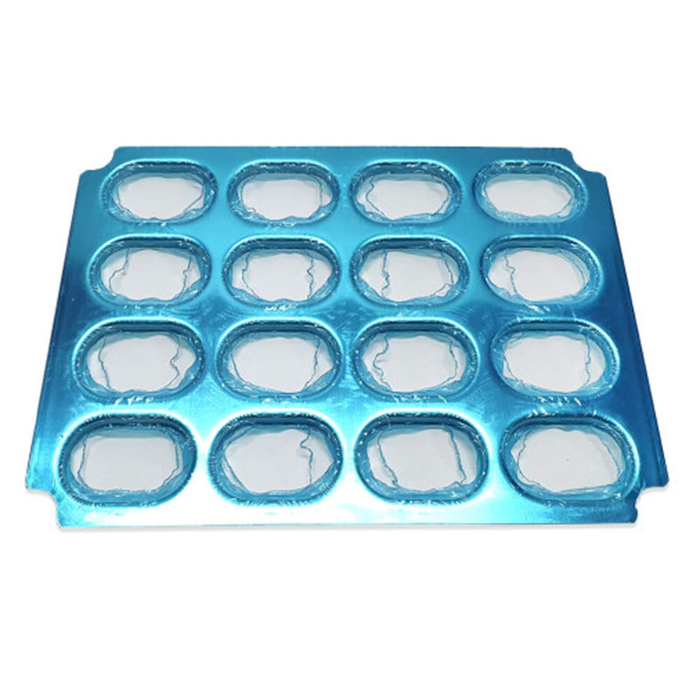 Dacquoise Type Top Aluminium Plate Baking Mold Pan Cookie Pie One Cup Cake For Decorating  16-cavity