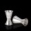 Διπλός Jigger 0.5 & 1 oz 304 Ανοξείδωτος Χάλυβας με Συνταγές 1