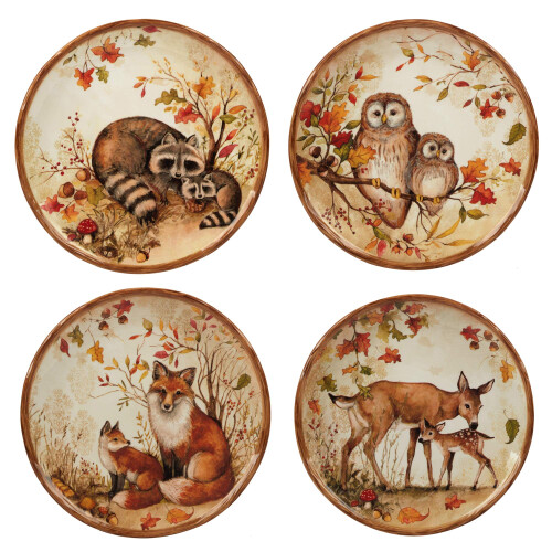 Certified International Pine Forest 16 pc Dinnerware Set  Service for 4  BROWN 2