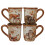Certified International Pine Forest 16 pc Dinnerware Set  Service for 4  BROWN 4