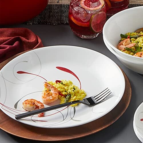 corelle Splendor 12-piece chips & cracks Resistant Dinnerware Set, Service for 4 2