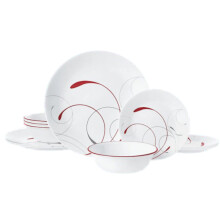 corelle Splendor 12-delige chips & cracks Resistant serviesset, servies voor 4