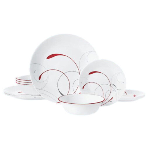 corelle Splendor 12-piece chips & cracks Resistant Dinnerware Set, Service for 4