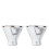 SNOWFOX Premium Ανοξείδωτο Ατσάλι Martini Glass, Σετ 2, Παγωμένοι Martini, Χωρίς Στέλεχος 1