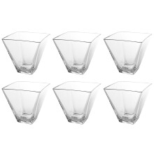 Barski-lasit - 6 kpl - neliönmuotoiset - jälkiruoka-kulhot - 3,5 oz - klassinen kirkas - hedelmille - sorbetille - jäätelölle - makeisille - sukl