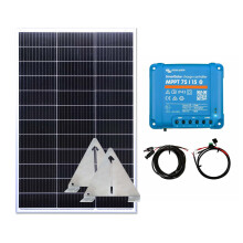 Victron 150w Mono Solar Panel Kit battery charging MPPT Controller Flip Mounts
