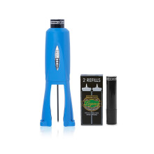 Cork Pops Legacy Wine Bottle Opener with 3 Refill Cartridges, Deep Blue