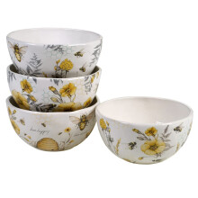 Sertifioitu kansainv linen 28143 Bee Sweet -j tel kulhosarja, 4 kpl, halkaisija 5,25 tuumaa