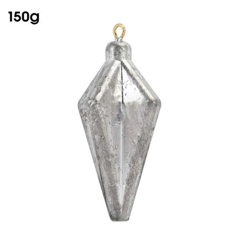 (C) Fishing Weight Sinker Small Resistance Quick Sinking Metal 100/120/150g Rhombus Flat Pendant Angling Sinker Fishing Accessories