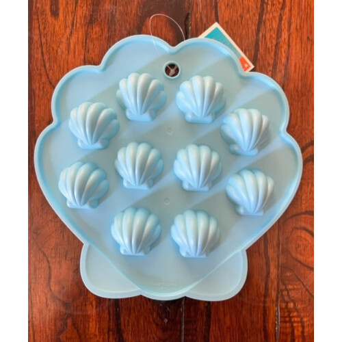 MOLDE DE SILICONE PARA DOCES EM FORMA DE CONCHAS 1