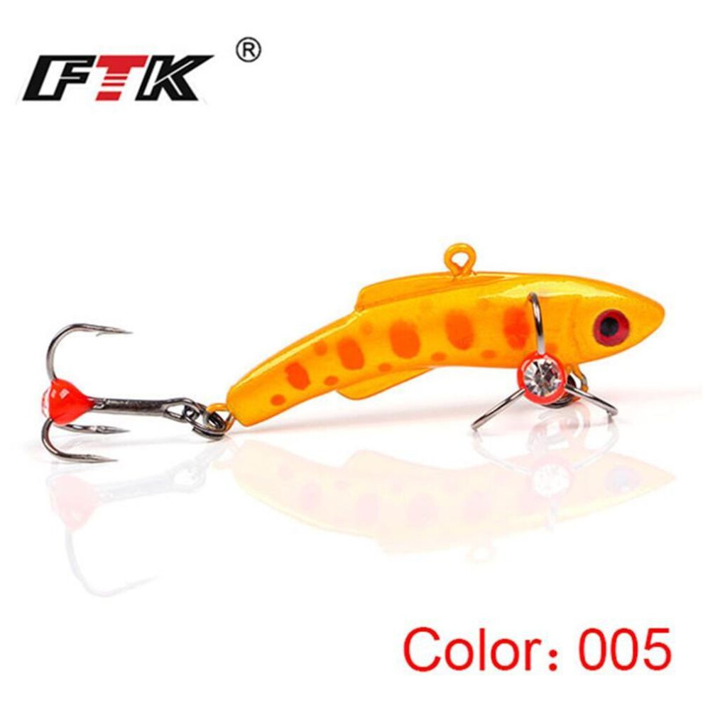 (orange, 15g) FTK Ice Fishing Baits Winter Baits Hard Fishing Baits Carp Fishing Hooks Lure Lead Balancer