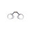 Reinsman 251 Trail Dee 3-Piece Smooth Sweet Iron Snaffle με Ρολό Χαλκού; Στάδιο Α 4