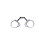 Reinsman 251 Trail Dee 3-Piece Smooth Sweet Iron Snaffle με Ρολό Χαλκού; Στάδιο Α 3