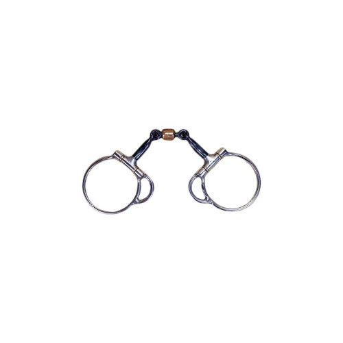 Reinsman 251 Trail Dee 3-Piece Smooth Sweet Iron Snaffle με Ρολό Χαλκού; Στάδιο Α 2
