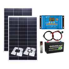 300w Solar Kit USB Charging Controller,Cables,Mounts,Battery,Sikaflex
