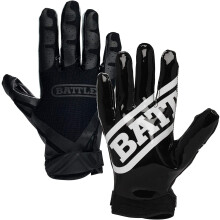 Battle Ultra-Stick Football gloves - Ultra-Tack Sticky Palm Receivers gloves - Pro-Style Receiver gloves, Adult
