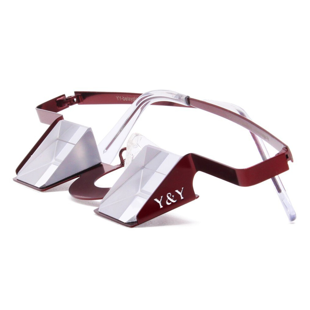 YYVERTICAL | Lunettes d'assurage classiques | Lunettes d'assurage/prisme robustes et confortables pour l'escalade (rouge)
