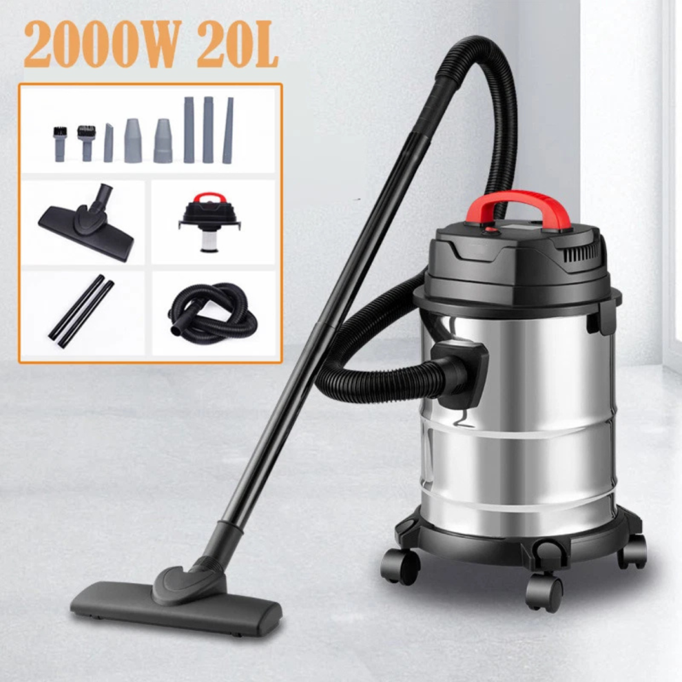 2000W Vacuum Cleaner Wet and Dry Bagless 20L Cylinder Powerful