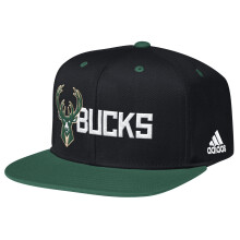 NBA Milwaukee Bucks Herren Team Nation Snapback-M?tze, Einheitsgr??e, Schwarz/Gr?n
