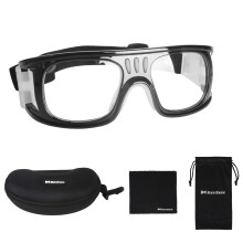 Andux Basketball Fuball Fuball Sport Schutzbrille Brille Augenschutzbrille LQYJ-01 (Schwarz)