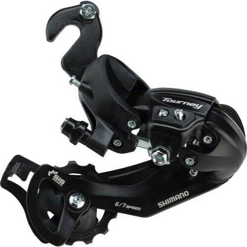 Shimano Shimano Tourney RD-TY300-SGS Πίσω Ντερέλλα - 6,7 Ταχύτητες, Μακριά Καμπάνα, Μαύρη