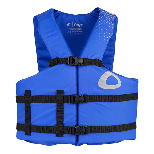 Onyx General Purpose Comfort Life Jacket Blue Universal