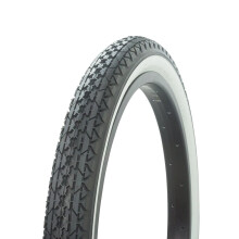 Pl t na bicykel Wanda 20"""" x 2,125"""" s diamantov m z vitom. Pl t na bicykel, cierna/biela stena