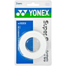 YONEX Overgrip Super GRAP 3-pack - Tennis, Badminton, Squash - Färgalternativ (Vit)