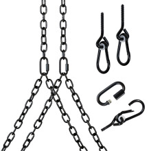 Barn-Shed-Play Veranda-Schaukel, robust, 700 Pfund, schwarzes Ketten-Set zum Aufhngen (3 m Decke)