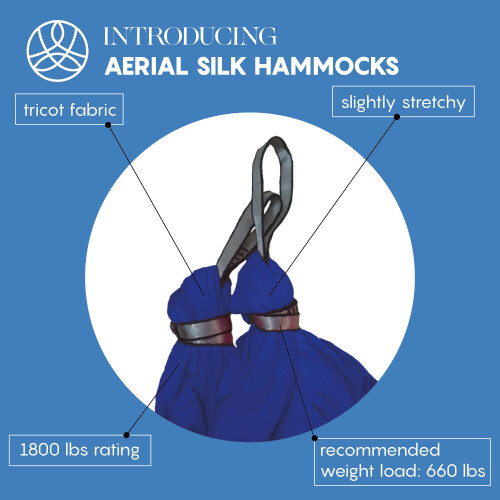 Aum Active Aerial Yoga Hammock - Ανθεκτικό Αεροβάτες Σαπούνι με Ιμάντες και Οδηγό Θέσεων 1