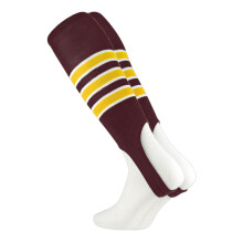 Strzemiona baseballowe MadSportsStuff wzór D (bordowy/złoty/biały średni)