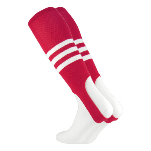 Staffe da baseball MadSportsStuff modello B (ScarletWhite Medium)