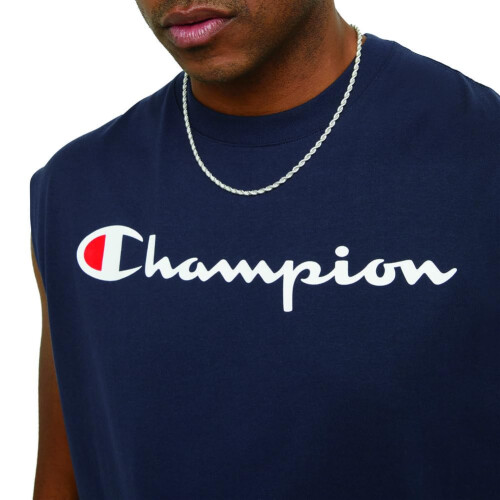 Champion Herren Graphic Jersey Muscle Navy Medium 2