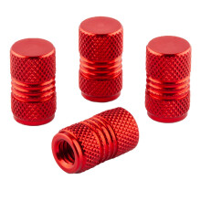 Cykelbitar PRESTA VALVE CAPS - Anvndning p Prestafrench Ventiles (4 Pack) (Red Hamburger)