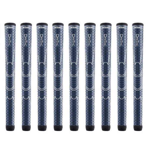 Winn Dri-Tac Oversize +1/8" Marinblå - 9 Delars Golfgrepp Bundle