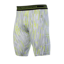 Mizuno Youth Aero Vent Padded Sliding Short, Grijs, Large US
