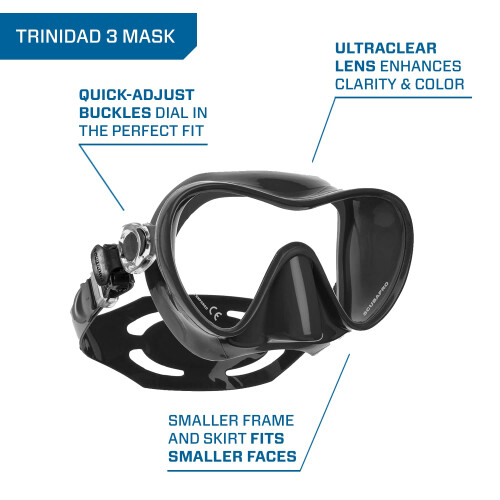 Scubapro Trinidad Μάσκα Snorkel Combo - Μαύρη 1