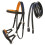 CHALLENGER Horse Western Cob Leather Training Tack Bitless Sidepull Br 1