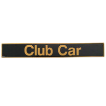 Drive-up Name Plate Black Gold Decal for Club Car Precedent Golf Cart-